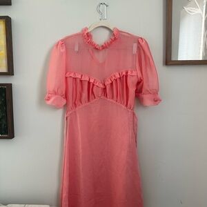 TACH Pink Amparo Midi Dress